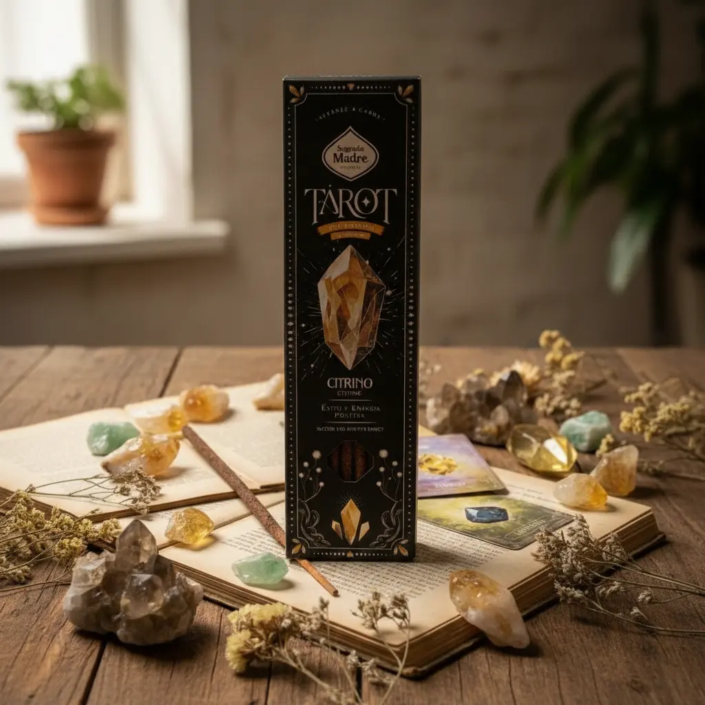 SAHUMERIOS SAGRADA MADRE TAROT GEMAS PRECIOSAS X6 - CITRINO