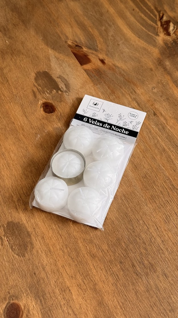 VELAS DE NOCHE X6