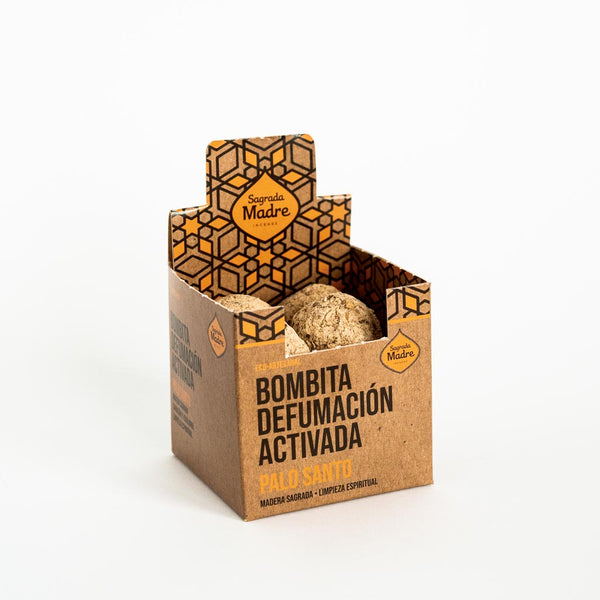 BOMBITA SAGRADA MADRE DEFUMACION CAJA x 4 SALE - PALO SANTO