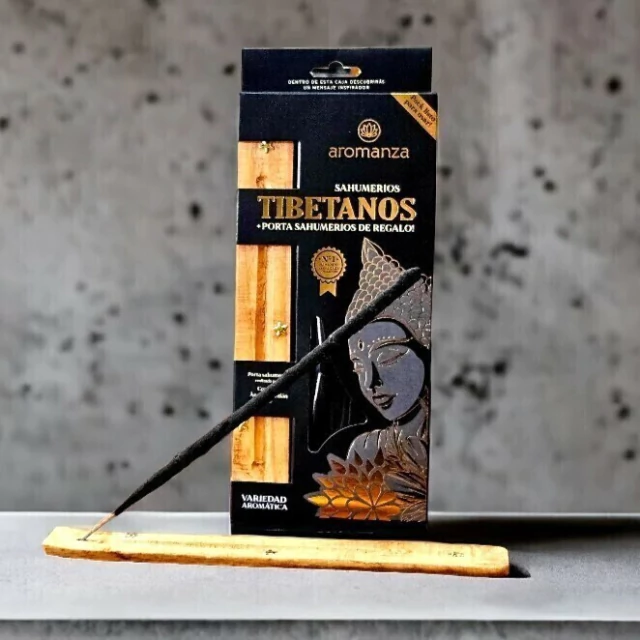 CAJA PACK AROMANZA SAHUMERIOS Y PORTA SAHUMERIO SALE - TIBETANOS