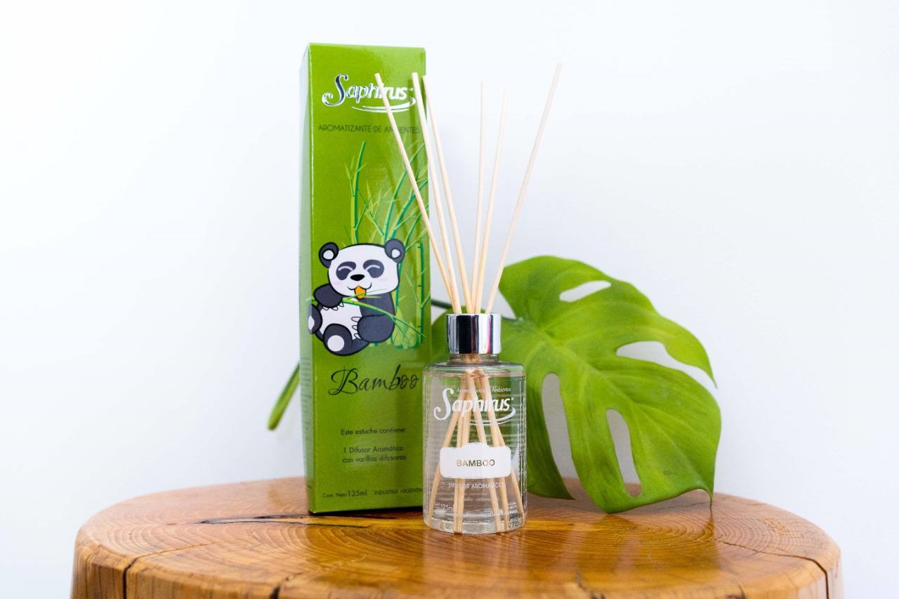 DIFUSOR AROMÁTICOS SAPHIRUS 125ml - BAMBOO
