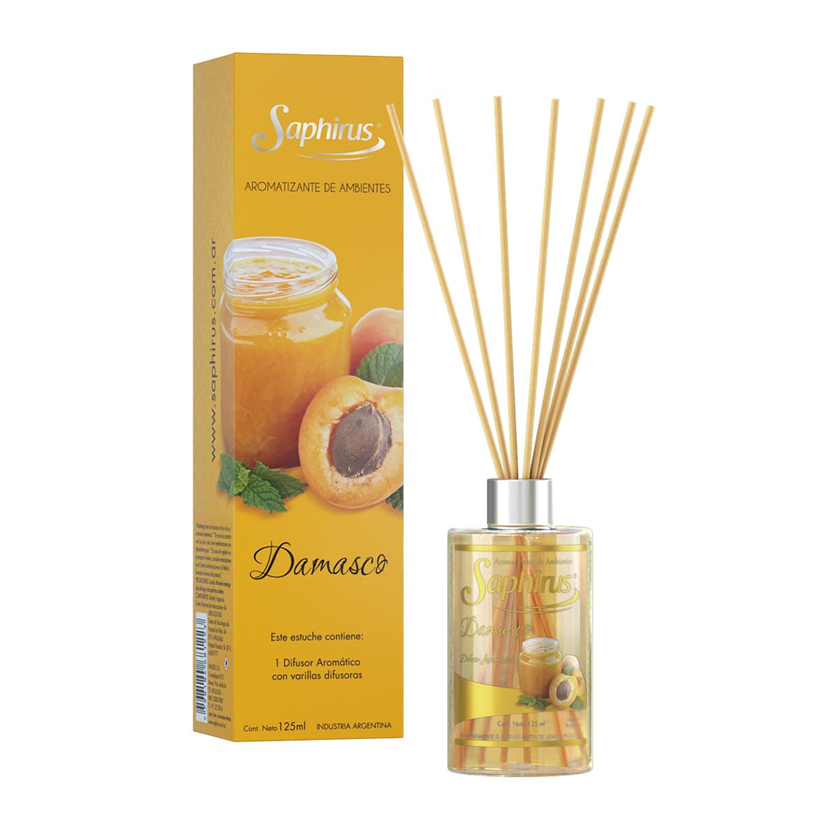DIFUSOR AROMÁTICOS SAPHIRUS 125ml SALE - DAMASCO
