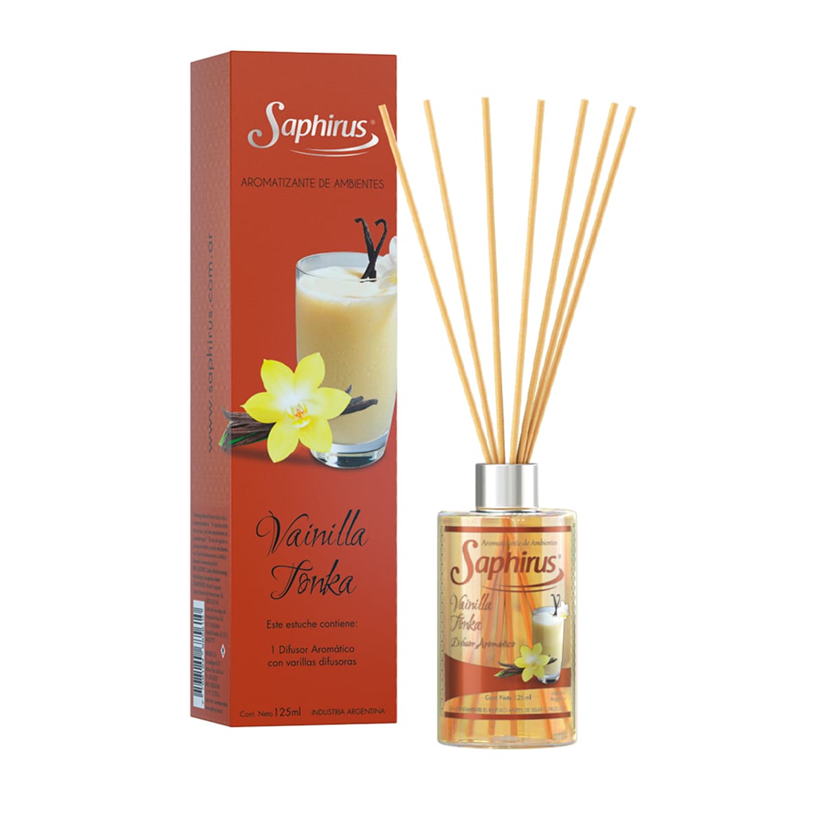 DIFUSOR AROMÁTICOS SAPHIRUS 125ml SALE - VAINILLA TONKA