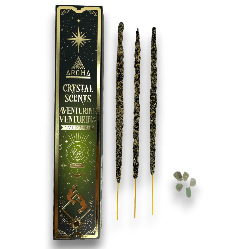 SAHUMERIOS AROMANZA CRYSTAL SCENTS X8 - AVENTURINA