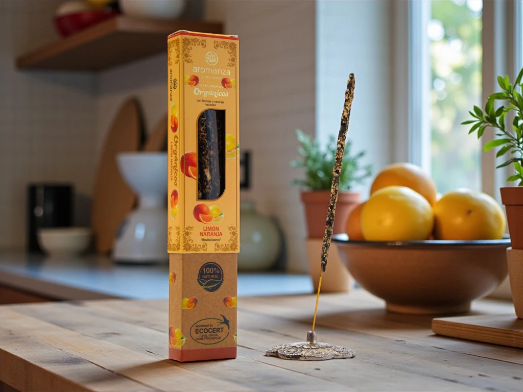 SAHUMERIOS AROMANZA ORGANICOS x 8 - LIMON Y NARANJA