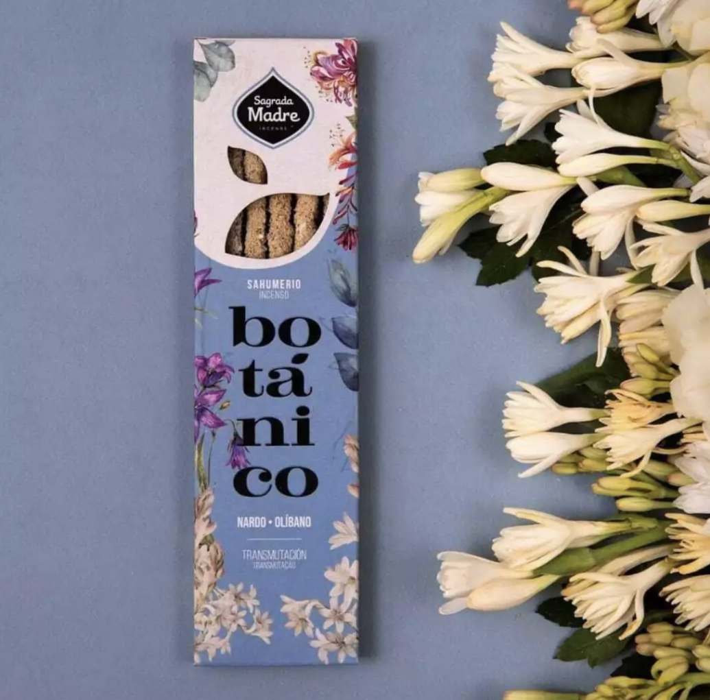 SAHUMERIOS SAGRADA MADRE BOTANICO X 6 - NARDO Y OLIBANO