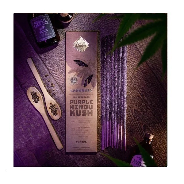 SAHUMERIOS SAGRADA MADRE CANNABIS X 6 - PURPLE HINDU KUSH