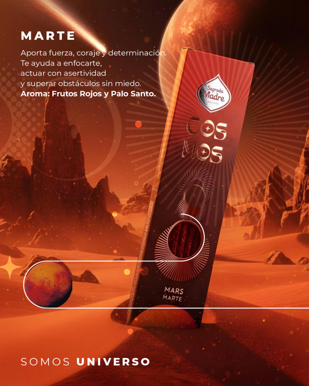 SAHUMERIOS SAGRADA MADRE COSMOS X8 - MARTE