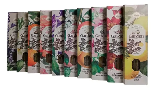 SAHUMERIOS SAGRADA MADRE GARDEN X6 - CITRONELA Y ROSAS