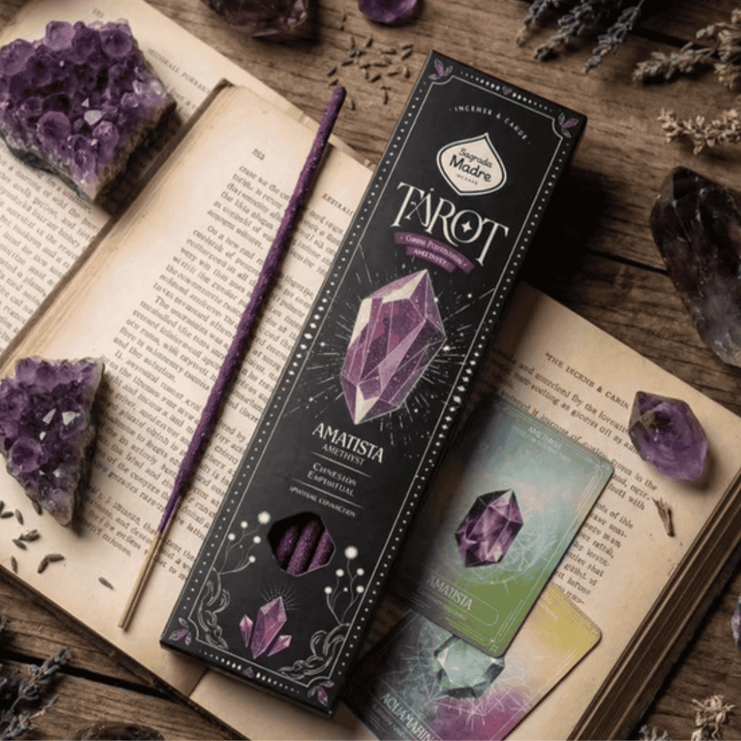 SAHUMERIOS SAGRADA MADRE TAROT GEMAS PRECIOSAS X6 - AMATISTA